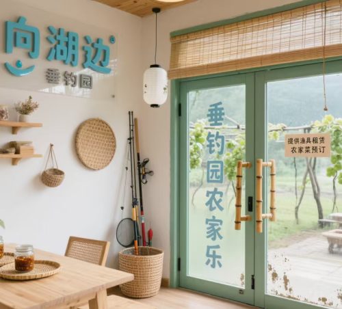 向湖边垂钓园农家乐